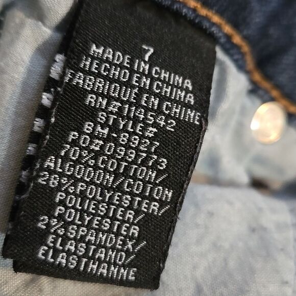 Dollhouse Denim Blue Stretch Short Shorts - Picture 4 of 4